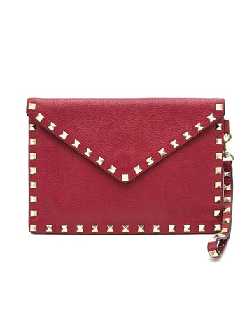 VALENTINO Rockstud Envelope Clutch Rot (RW0P0P87) 159051428 [P]