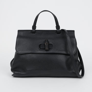 GUCCI Leder Bambus Locktasche Schwarz 158669516 [P]
