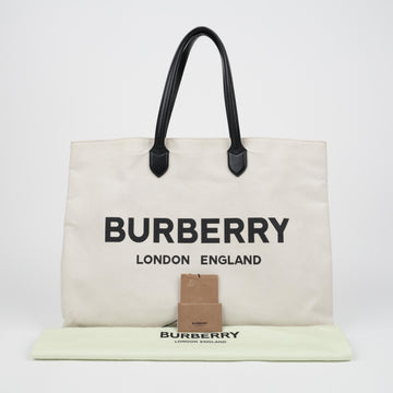BURBERRY Logo große Tote Bag Natur 158677754 [P]