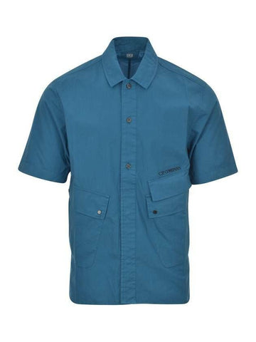 CP Company Short Sleeve Poplin Shirt with Pocket 133021704 [P]