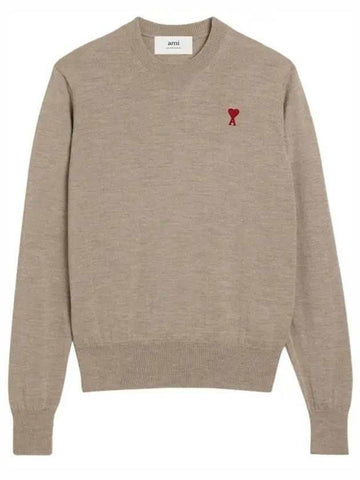 AMI Chainsitch Heart Logo Merino Wool Knit HKS111 KN0025 271 133032727 [P]