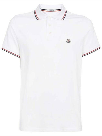 MONCLER 3カラー トリミング コットン ピケ ポロシャツ 8A70300 84556 001 133040466 [P]