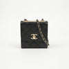 CHANEL Trendy CC Mini Lambskin Shoulder Bag Black Gold 158639416 [P]