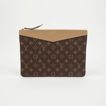 LOUIS VUITTON Monogram Canvas Daily Pouch Sesame 158665127 [P]