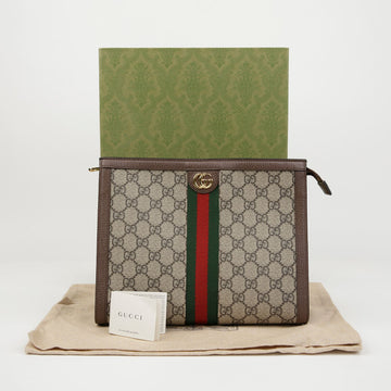 GUCCI Ophidia GG Supreme Canvas Pouch 158665223 [P]
