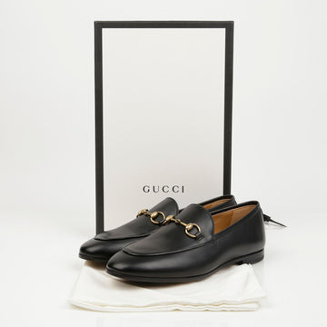 GUCCI Pferdebit-Leder-Loafer Schwarz 158667231 [P]