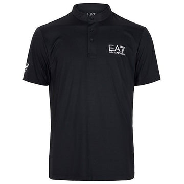 EA7 Ventus7 Henry Tennis T-Shirt Schwarz 26SS 156591703 [P]