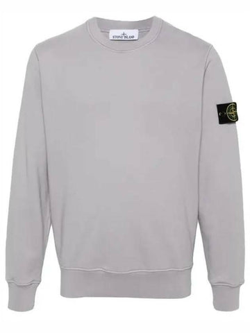 STONE ISLAND 63051 Baumwoll-Fleece Crewneck Sweatshirt Regular Fit 133075054 [P]