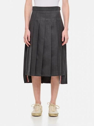 THOM BROWNE ツイルビロウニプリーツスカート 141547601 [P]