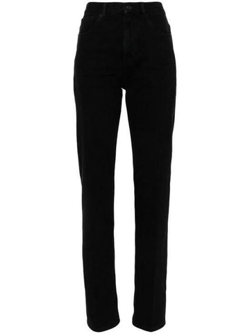 SAINT LAURENT カーボンブラックデニムストレートジーンズ795350Y16PG1290 142599872 [P]