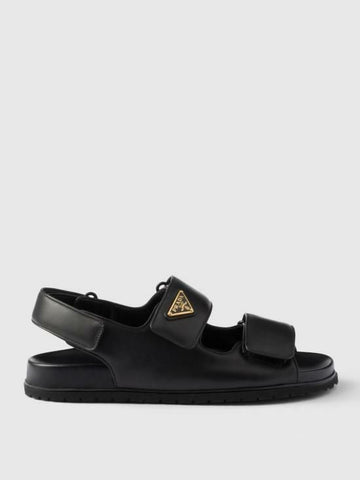 PRADA トライアングルダブルストラップサンダル 1X894N 038 F0002 142600174 [P]