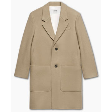 AMI Single Breasted Wool Coat 117309623 [P]