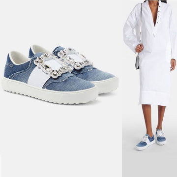 Roger Vivier Vivier Strass Denim Sneakers 159052984 [P]