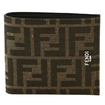 Fendi 26SS FF Fabric Bi-Fold Wallet 152066612 [P]