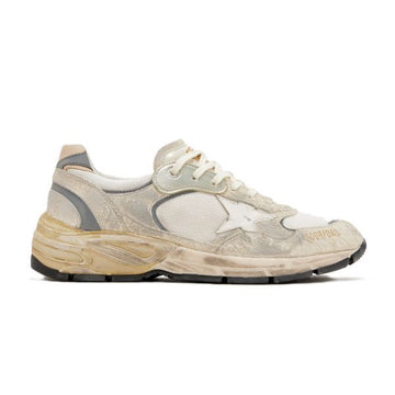 Golden Goose 26FW Mesh DAD-STAR Sneakers White Leather Star & Beige Heel Tab Suede 159053512 [P]