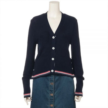 THOM BROWNE Klassischer Baumwoll-V-Ausschnitt Cardigan 149479068 [P]