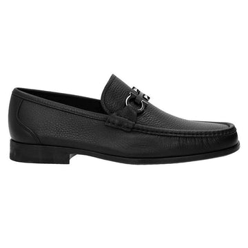 Salvatore Ferragamo 25FW GRANDIOSO Silver Double Gancini Loafer Black 0642848 141060328 [P]