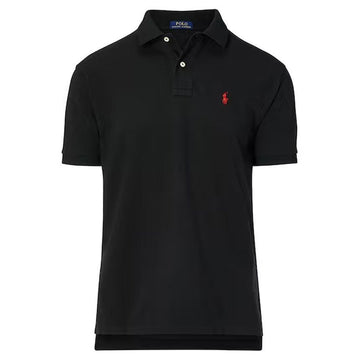 Polo Ralph Lauren Pony Logo Embroidered Polo T-Shirt Black 710782592 001 140192161 [P]