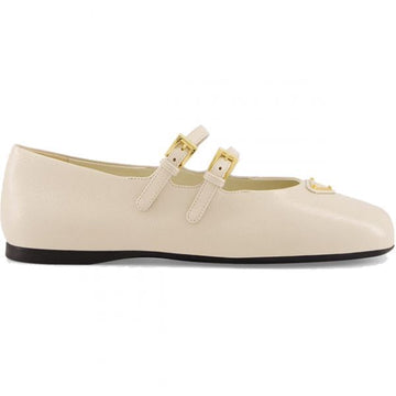 PRADA Lackleder Ballettschuhe mit doppeltem Riemen 149680419 [P]