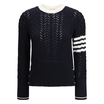 THOM BROWNE ケーブル ポンテルト スティッチ クラシック プルオーバー 153937021 [P]