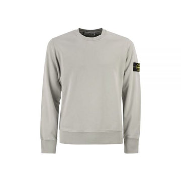 STONE ISLAND Sweatshirt mit Wappen-Patch in Perlgrau 159063400 [P]