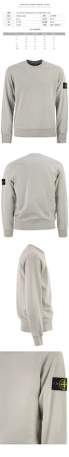 STONE ISLAND Sweatshirt mit Wappen-Patch in Perlgrau 159063400 [P]
