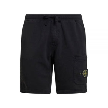 STONE ISLAND Wappen-Patch Cargo-Pocket Shorts Sweatpants Schwarz L1S15 6200011 S0051 V0029 159063403 [P]