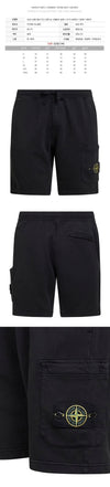Stone Island Cargo Pocket Short Sweatpants Black 159063403 [P]