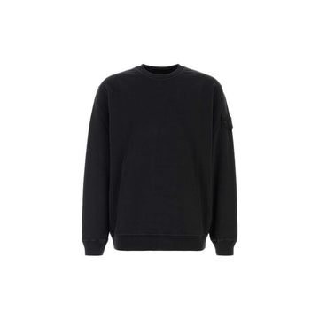 Stone Island Cotton Sweatshirt with Patch Black 159063443 [P]