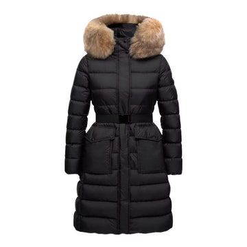 Moncler Belted Hooded Long Padding Jacket Black 1C00013 53A5E 99M 159063941 [P]