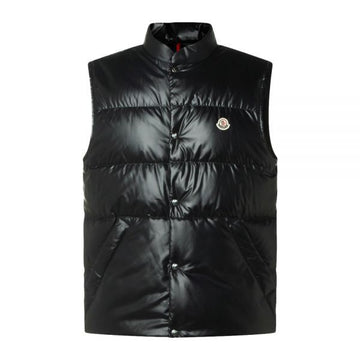 Moncler RESTIGO Logo Patch Padded Vest Black 1A001 43 597YX 999 159063946 [P]