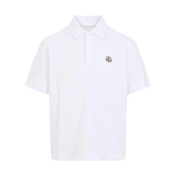 MONCLER Logo-Patch Schulterstich Polo-T-Shirt 159063956 [P]