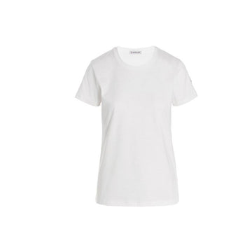 Moncler Logo Patch Round Neck Short Sleeve T-Shirt White 8C732 00 V8058 033 159063983 [P]