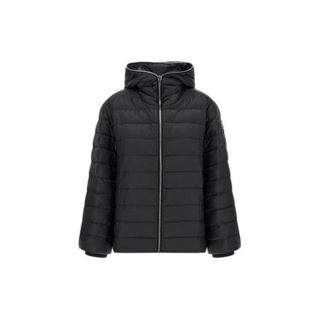 MONCLER Steppjacke mit Logo-Patch in Schwarz, 26FW X Rick Owens 159064020 [P]