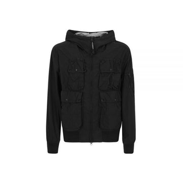 CP Company Hooded Field Jacket with Goggles Lens Black 159064418 [P]