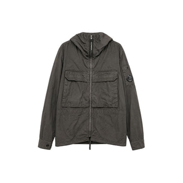 CP Company Hooded Shirt Jacket Grey 159064434 [P]