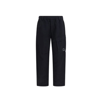 CP Company Lens Patch Straight Jogger Pants Black 159064450 [P]