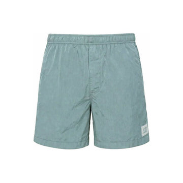 CP Company Swim Shorts with Logo Patch Silver Blue 159064463 [P]
