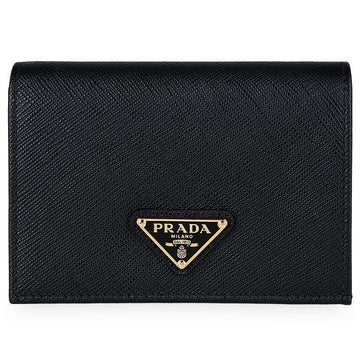 Prada Women's Triangle Logo Saffiano Leather Wallet 159069925 [P]