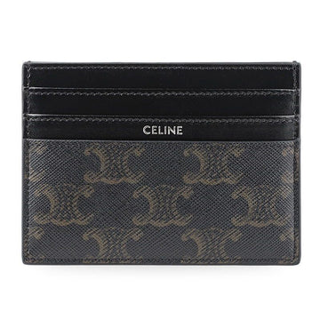 CELINE Unisex Trionf Canvas Large Card Wallet 155989363 [P]