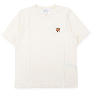 MAISON KITSUNE Männer Foxkopf Patch Reguläre Kurzarmshirt (Latte) PM00107KJ7026 0063 154050978 [P]