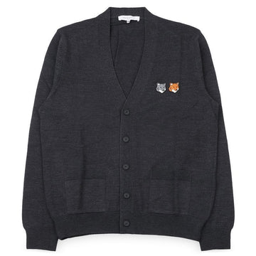 MAISON KITSUNE メンズ ダブルフォックスヘッドレギュラーカーディガン 156157899 [P]