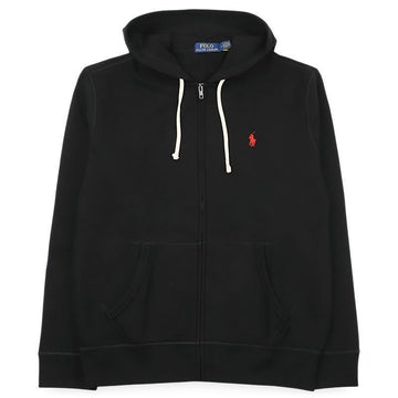 POLO RALPH LAUREN 男性用ポニー刺繍フードジップジャケット（ブラック） 710813297 001 159071413 [P]