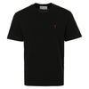AMI Small Heart Logo Black T-Shirt 152194986 [P]