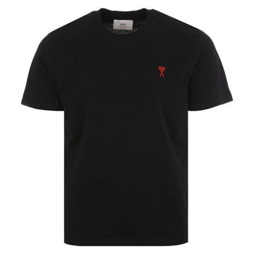 AMI Small Heart Logo Black T-Shirt 152194986 [P]
