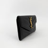 SAINT LAURENT Kartenetui mit Goldverzierung 414404 159075207 [P]