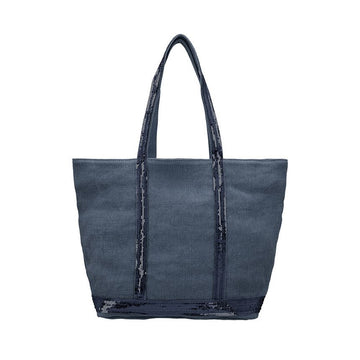 VANESSA BRUNO Tasche Spanglish Leinen Reißverschluss Mittel Damen Tote 159076594 [P]