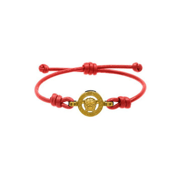 Versace Medusa 95 Braided Leather Bracelet 159076619 [P]
