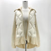 Moncler Women’s Collar Knit Padded Zip Jacket 159076858 [P]