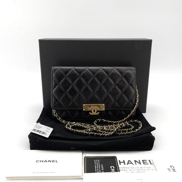 CHANEL Caviar Gold-tone WOC Mini Crossbody Bag 159076862 [P]